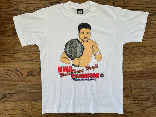 1992 NJPW Masahiro Chono NWA World Heavyweight Champion shirt