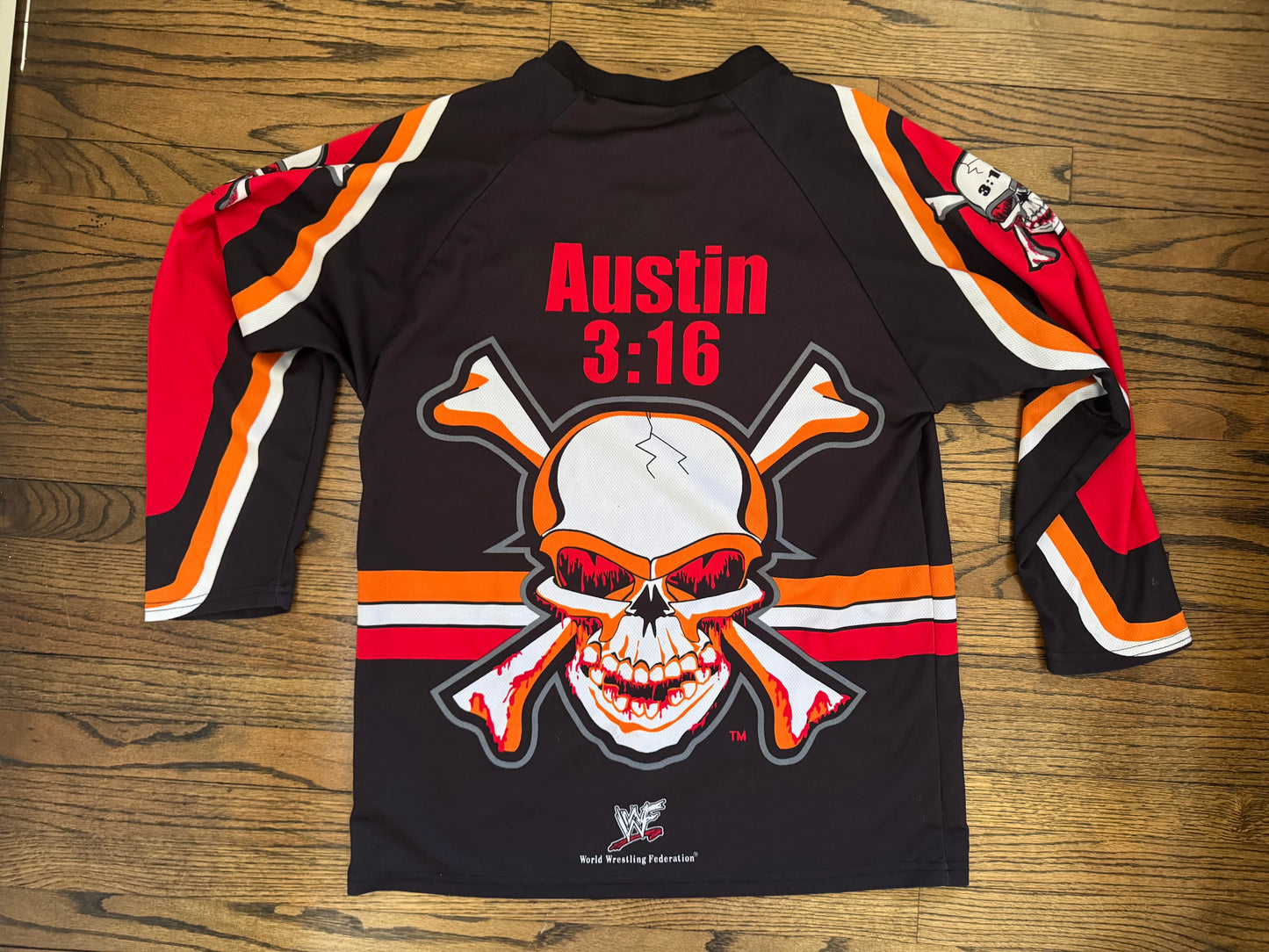 1999 WWF “Stone Cold” Steve Austin hockey jersey