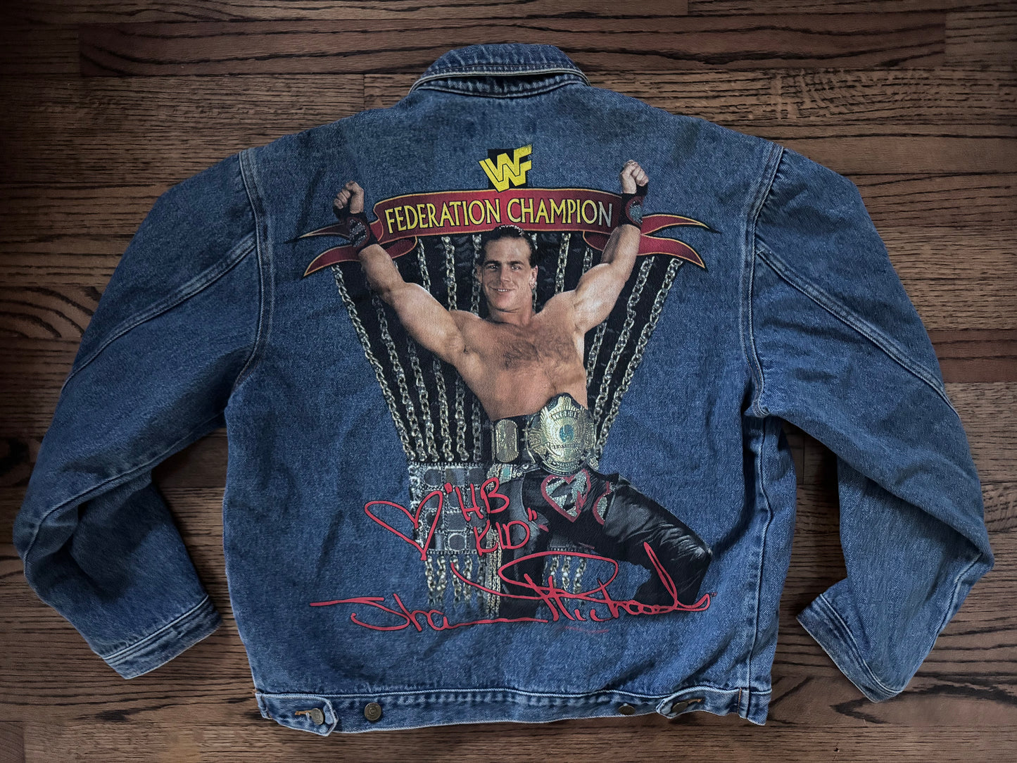 1996 WWF “The Heartbreak Kid” Shawn Michaels denim jacket