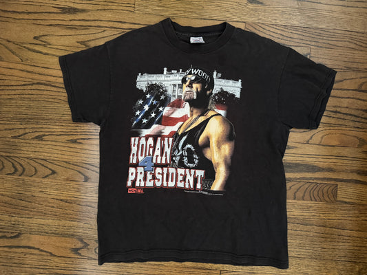 1998 WCW / n.W.o “Hollywood” Hulk Hogan “Hogan 4 President” shirt