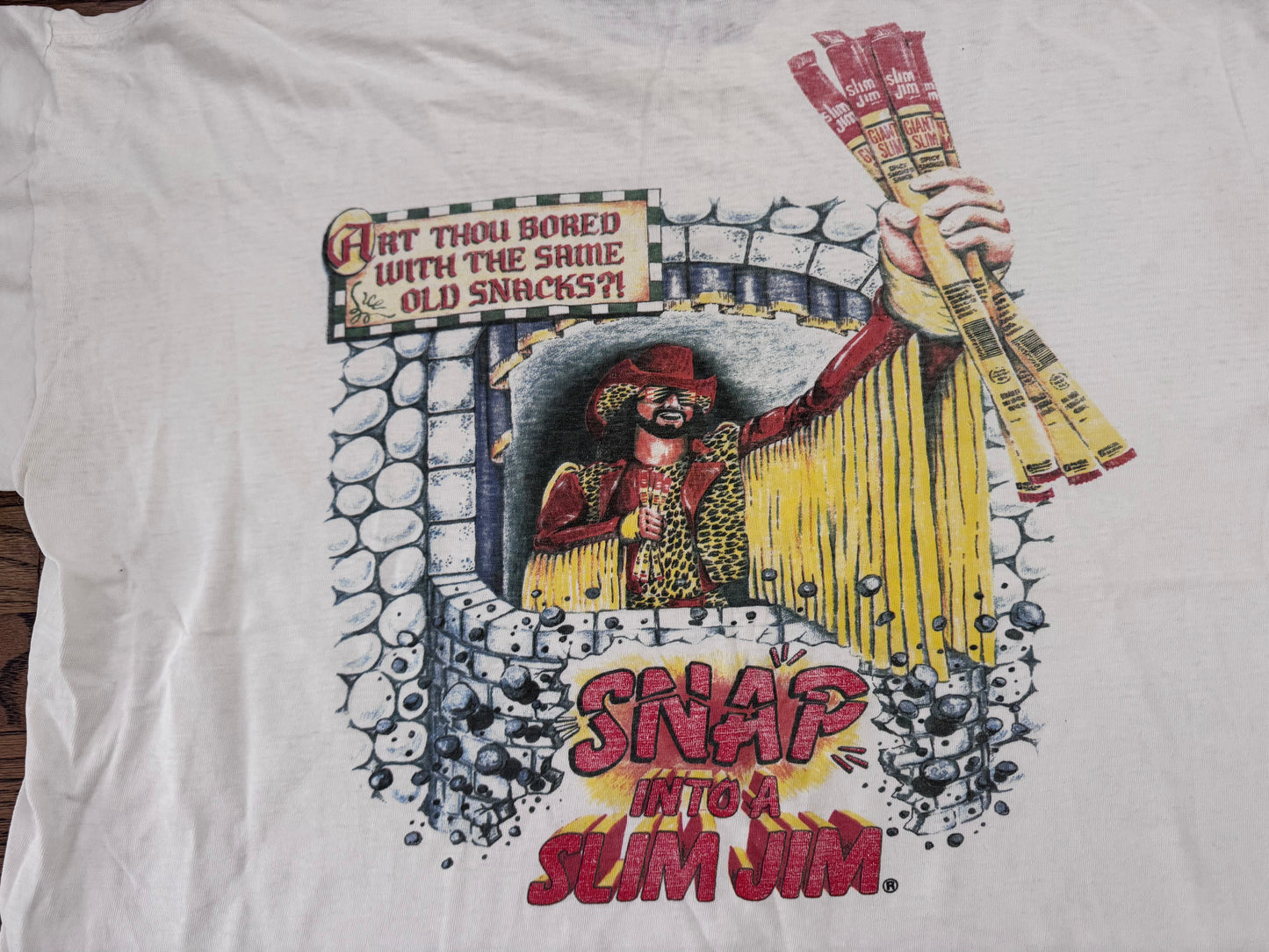 1995 Goodmark Foods Inc.  “Macho Man” Randy Savage Slim Jim shirt