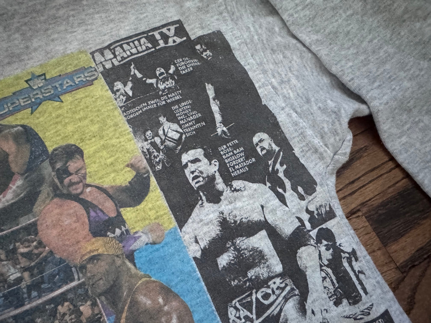 1994 WWF Wrestlemania IX and other things German bootleg sweatshirt