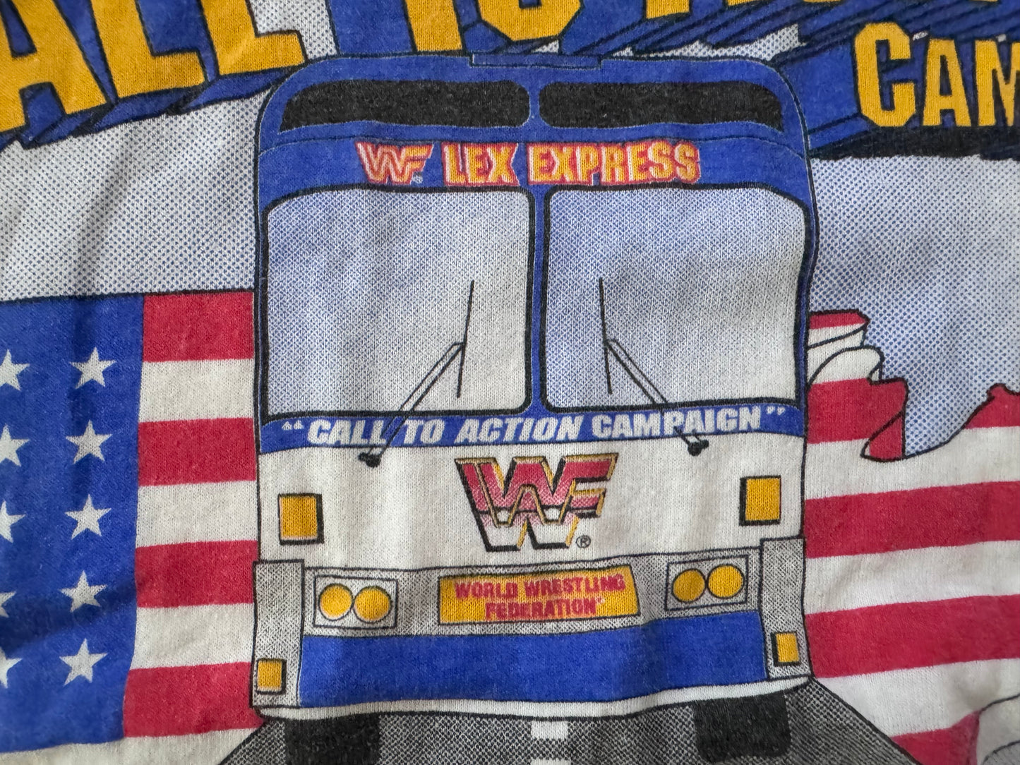 1993 WWF “Made In America” Lex Luger “Call to Action Campaign” tour shirt