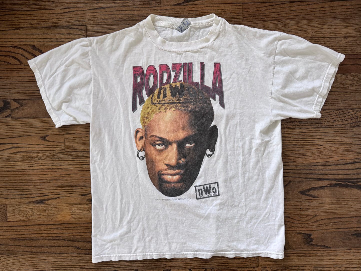 1998 WCW / n.W.o. “Rodzilla” Dennis Rodman shirt