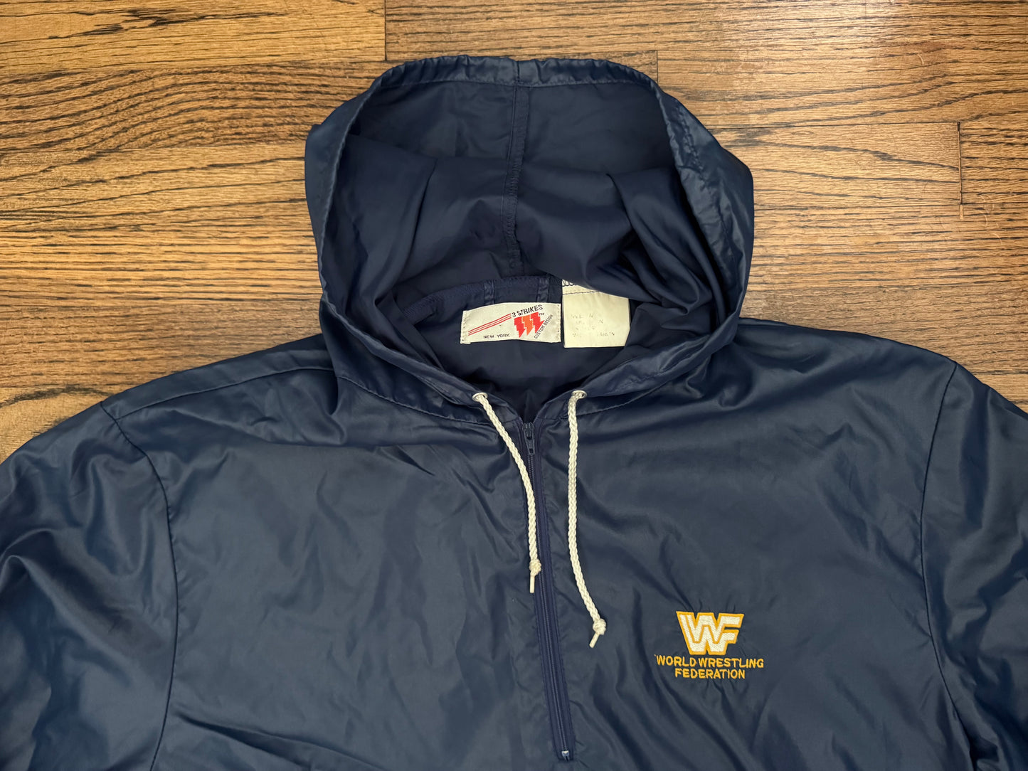 1985 WWF Logo catalog windbreaker jacket