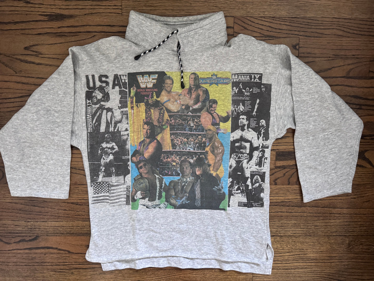 1994 WWF Wrestlemania IX and other things German bootleg sweatshirt