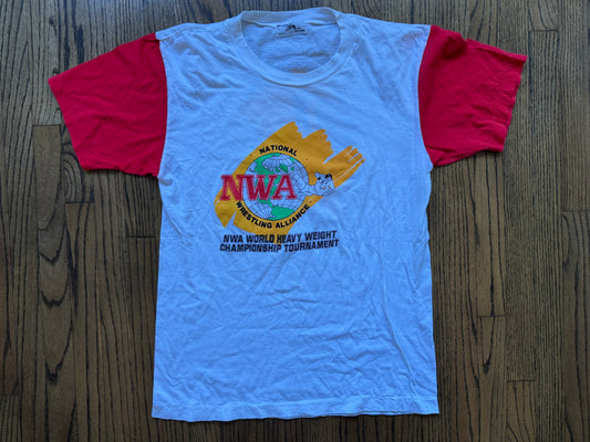 1992 NWA NJPW G1 Climax shirt featuring Rick Rude, Steve Austin, Jim Neidhart, Arn Anderson and more!