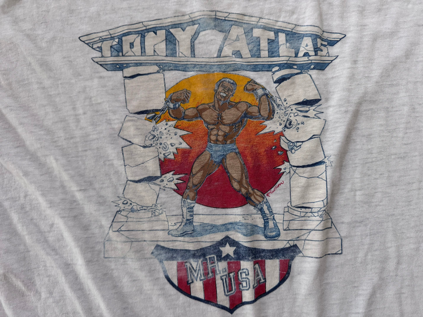 1983 WWF “Mr USA” Tony Atlas shirt