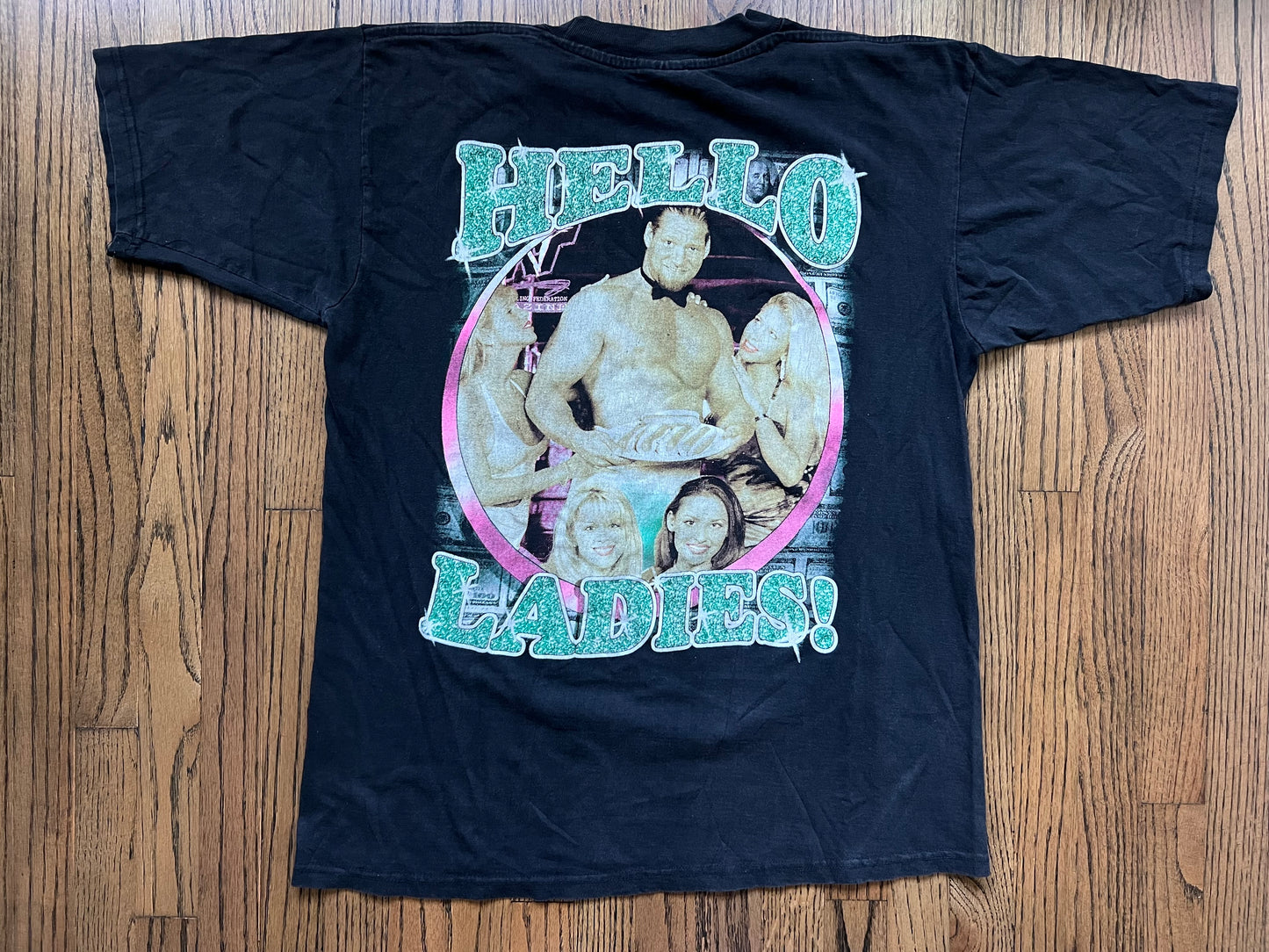 1999 WWF Val Venis “Hello Ladies!” Two sided bootleg shirt