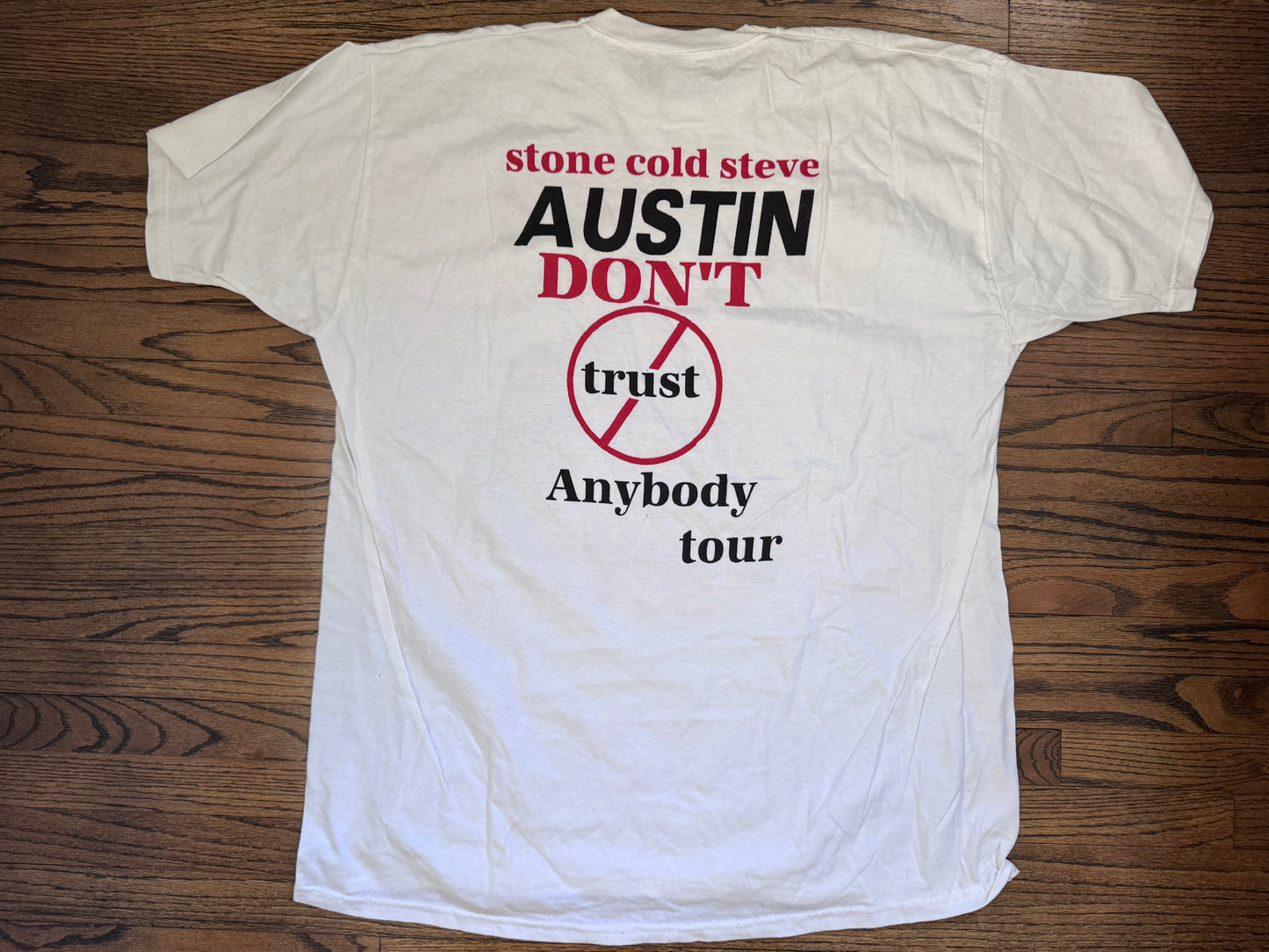 2000 WWF “Stone Cold” Steve Austin two sided parking lot bootleg shirt