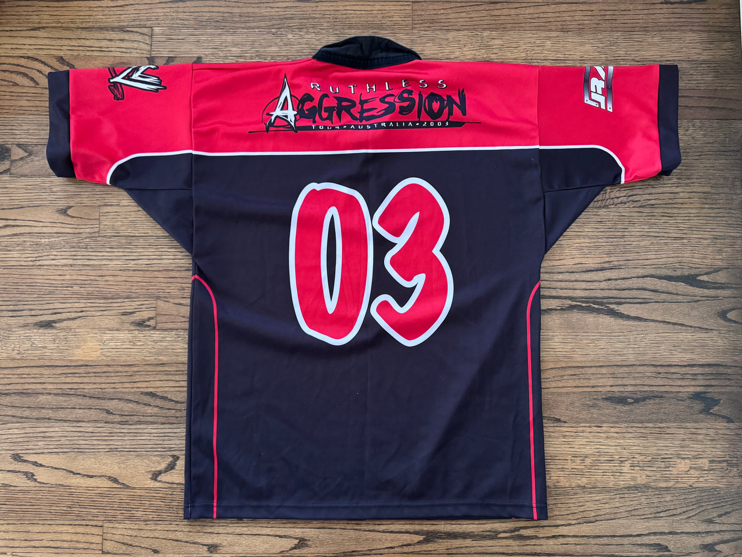 2003 WWE Ruthless Aggression collared jersey