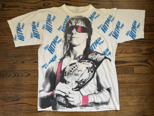 1994 WWF Bret “The Hitman” Hart two sided shirt