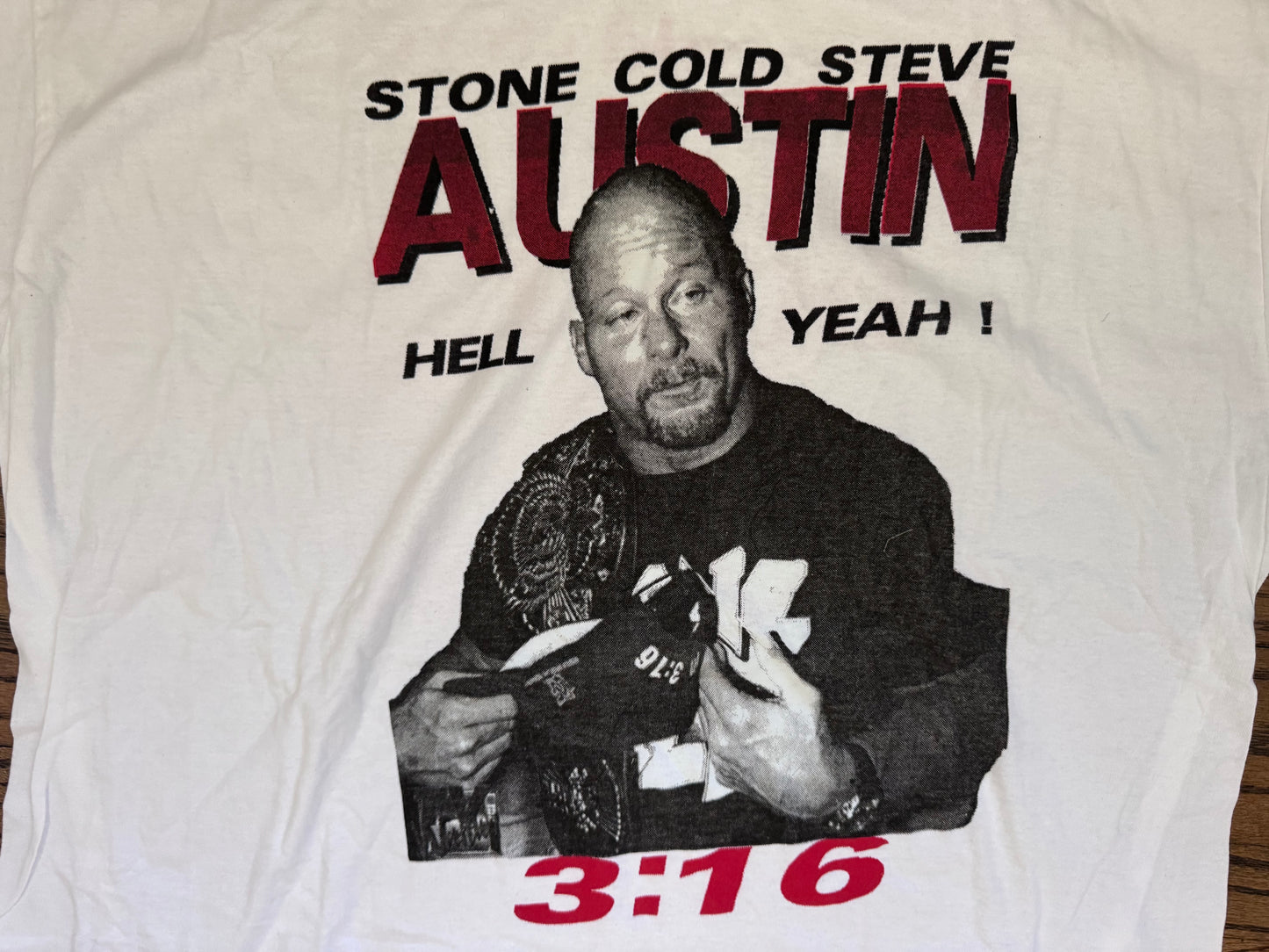 2000 WWF “Stone Cold” Steve Austin two sided parking lot bootleg shirt
