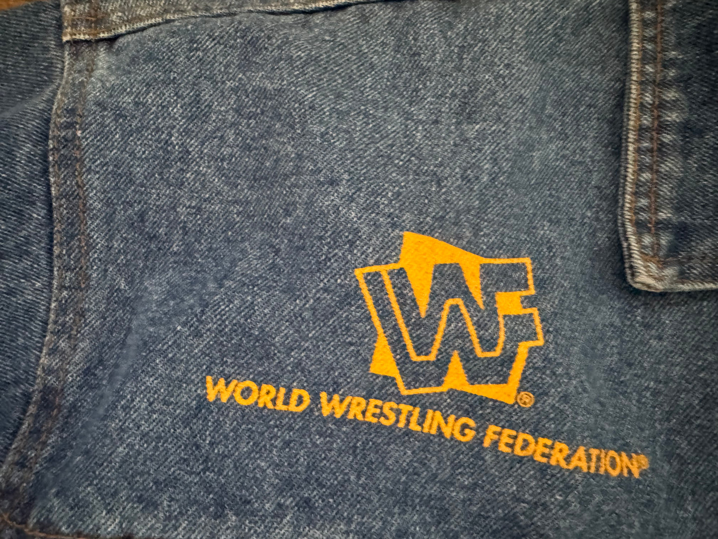 1996 WWF “The Heartbreak Kid” Shawn Michaels “Kickin’ It With the Kilq” World Heavyweight Champion denim jacket (only given to friends and family)