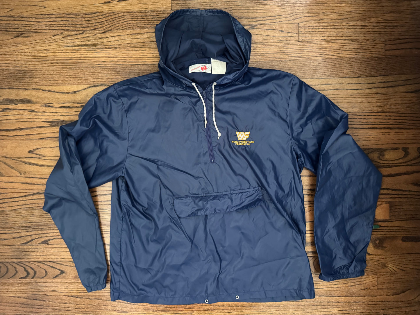 1985 WWF Logo catalog windbreaker jacket