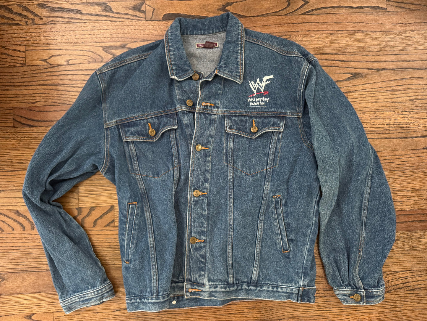 1998 WWF “Stone Cold” Steve Austin denim jacket 
 
