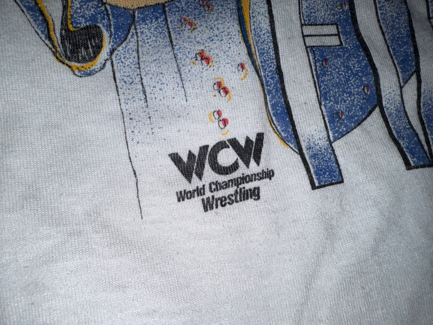 1990 WCW “The Nature Boy” Ric Flair “seven time champion” catalog shirt