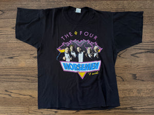 1987 NWA JCP / TWN Four Horsemen shirt featuring  “The Nature Boy” Ric Flair, James J Dillon, “The Enforcer” Arn Anderson, Tully Blanchard and “The Total Package” Lex Luger