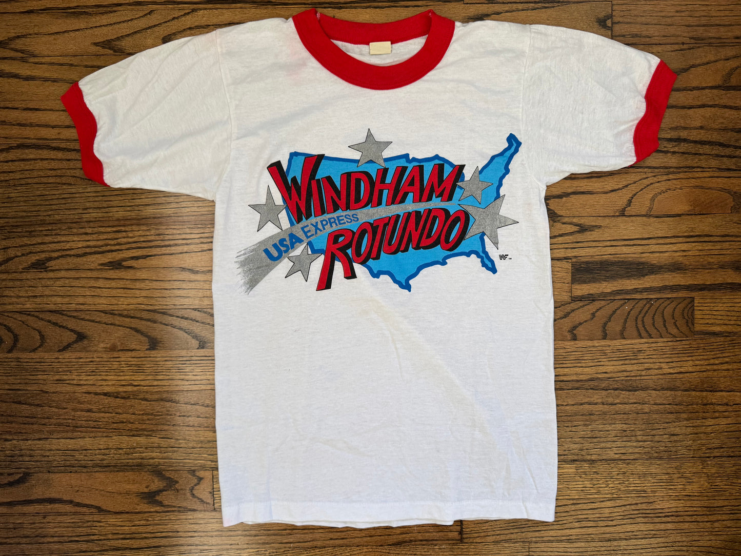 1985 WWF U.S. Express Barry Windham and Mike Rotundo shirt