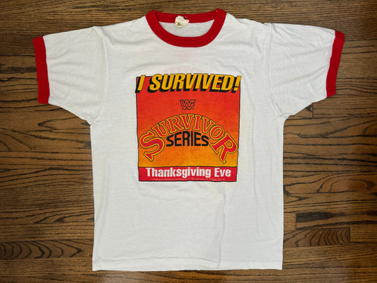 1991 WWF Survivor Series shirt - The impossible to find Crew version!