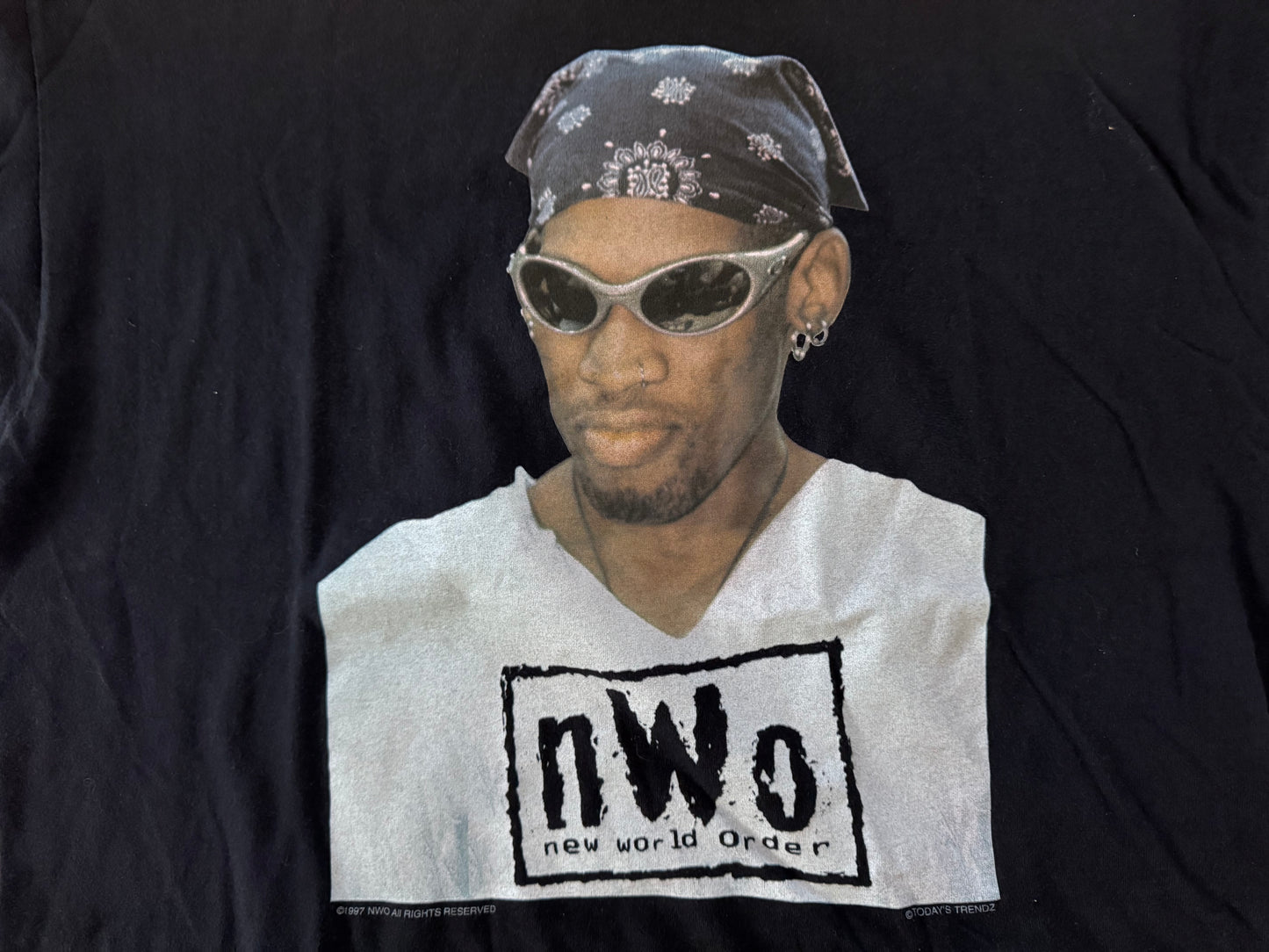1997 WCW / n.W.o. “Rodzilla” Dennis Rodman shirt