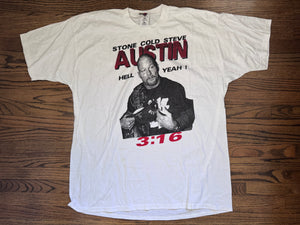 2000 WWF “Stone Cold” Steve Austin two sided parking lot bootleg shirt