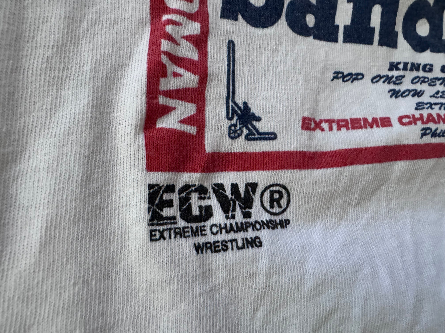 1997 ECW Sandman “Blood, Sweat and Beers” two sided shirt