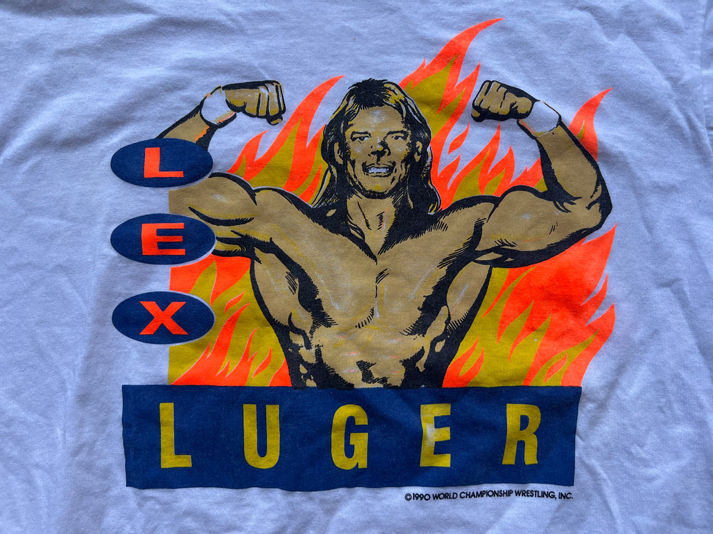 1990 WCW “The Total” Package Lex Luger catalog shirt