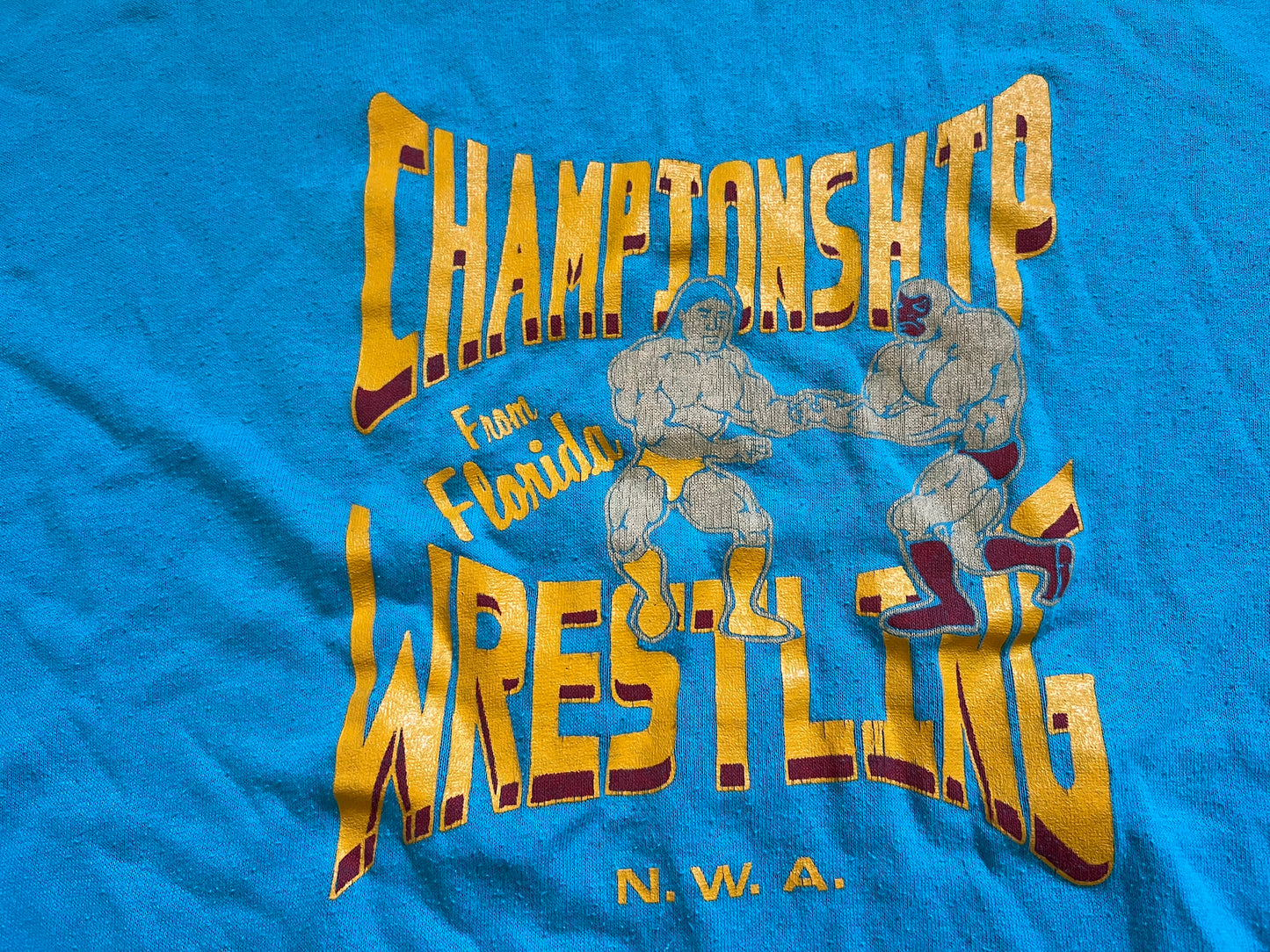 1984 (Approx.) NWA CWF logo shirt