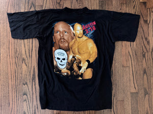 2000 WWF Stone Cold Steve Austin two sided parking lot bootleg