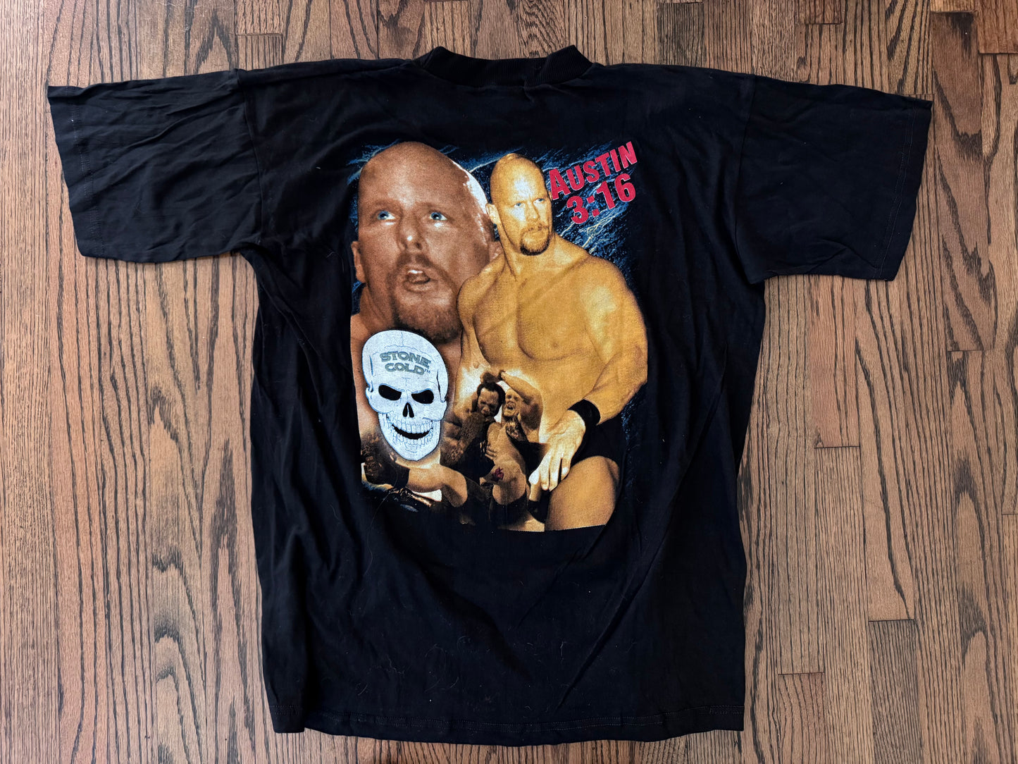 2000 WWF Stone Cold Steve Austin two sided parking lot bootleg