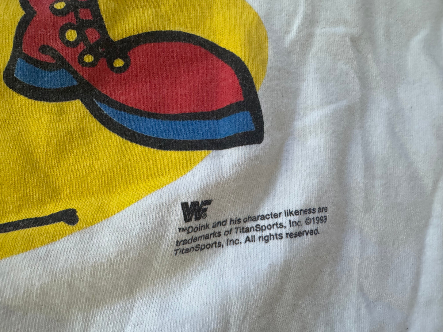 1993 WWF Doink the Clown catalog shirt