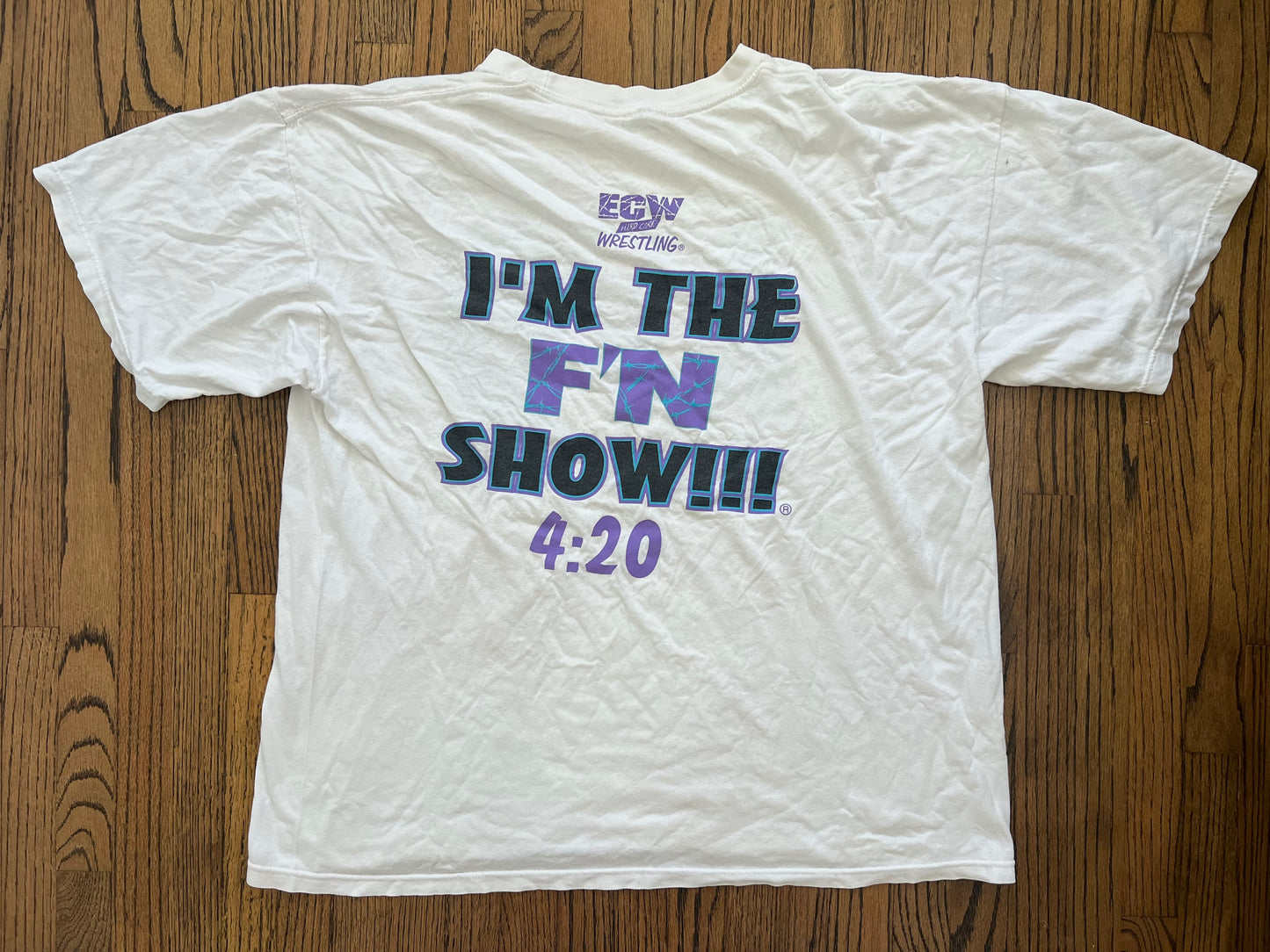 1998 ECW “Mr. Monday Night” Rob Van Dam “RVD ☯️” / “I’m the F’n Show 4:20” shirt