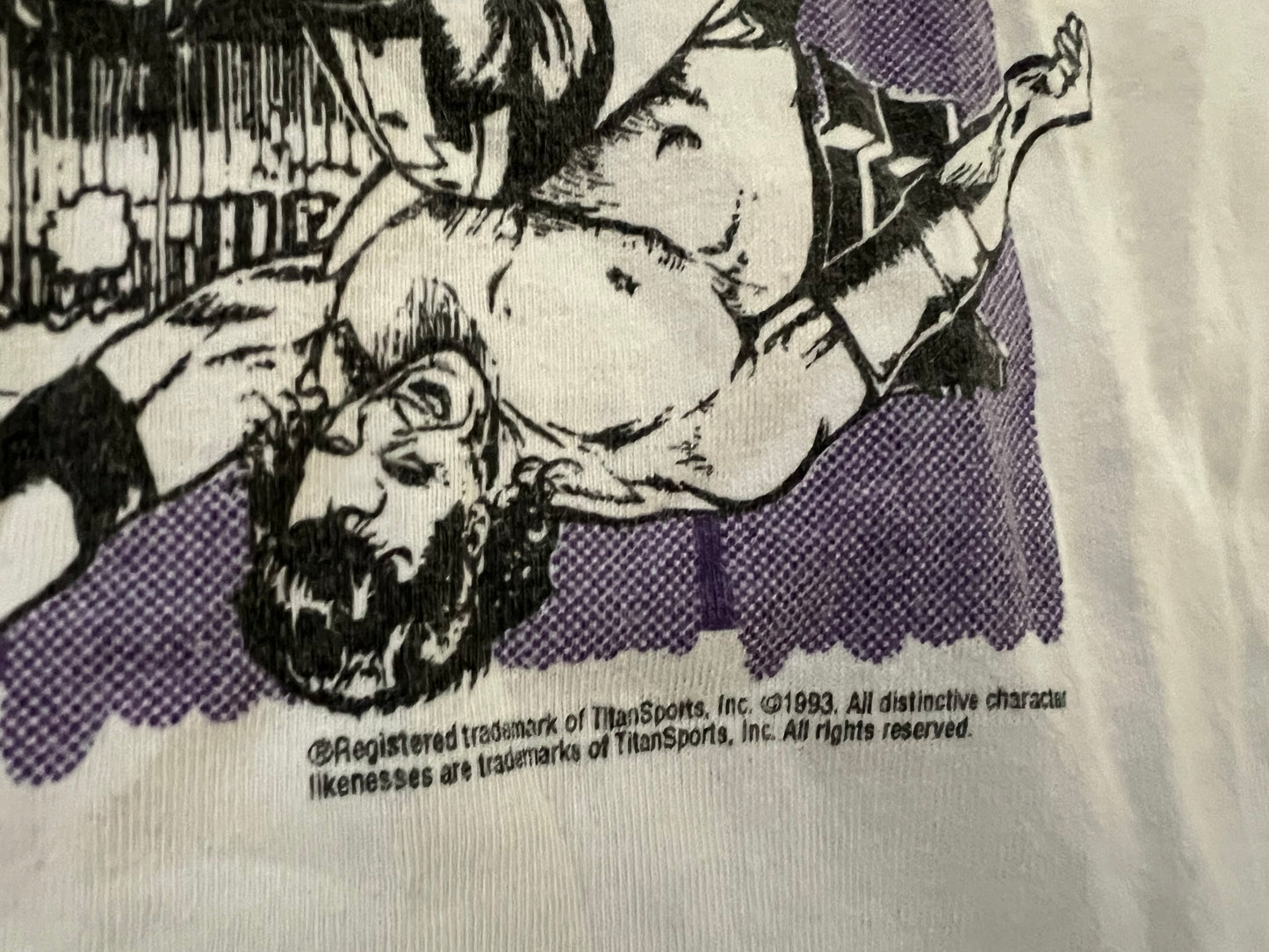 1994 WWF Royal Rumble shirt featuring Razor Ramon, Yokozuna, Lex Luger, Bret Hart and The Undertaker