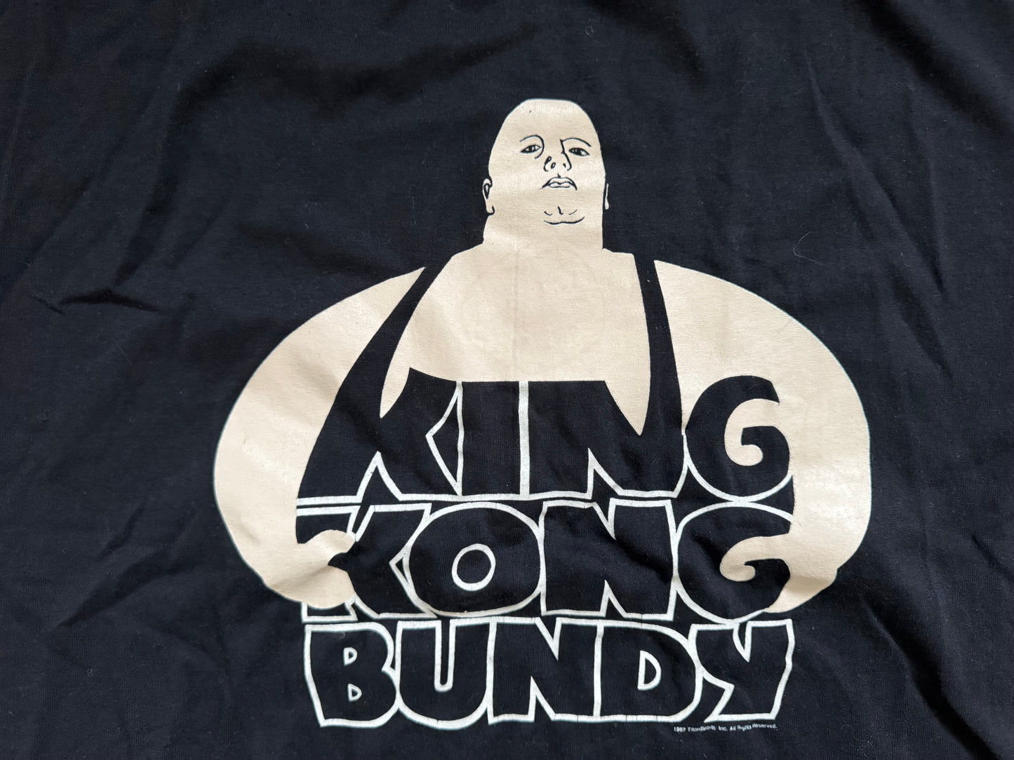 1987 WWF King Kong Bundy catalog shirt