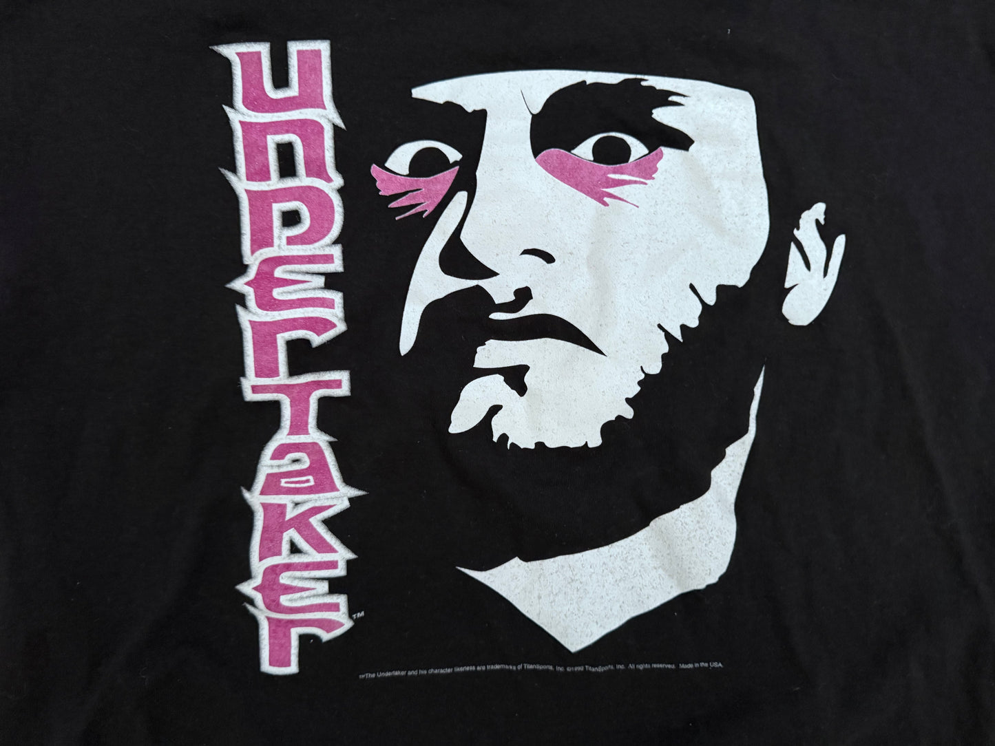1992 WWF Undertaker catalog shirt