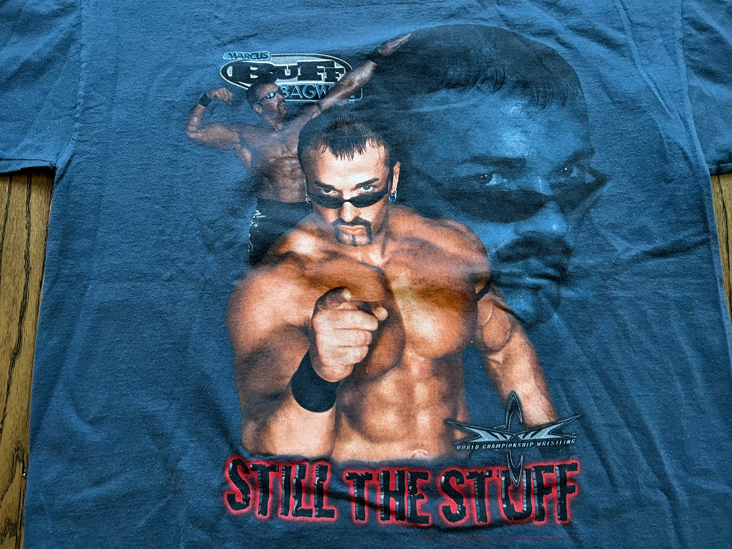 1999 WCW Buff Bagwell “Buff Is The Stuff” shirt