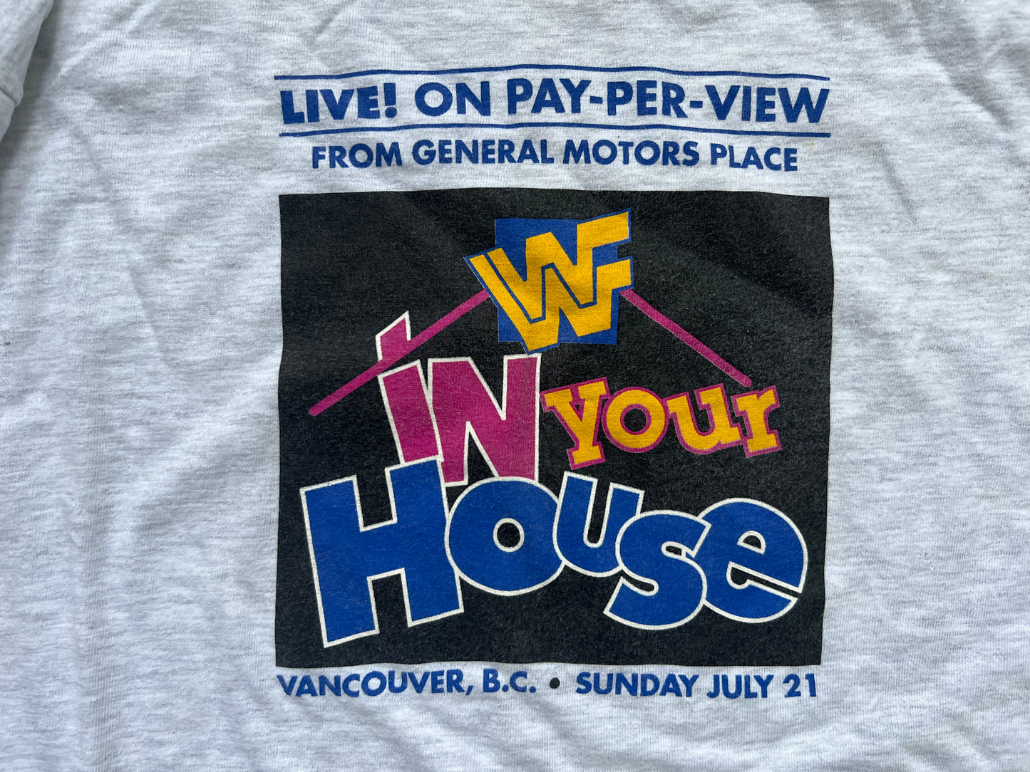 1997 In Your House 9: International Incident two sided Vancouver events shirt