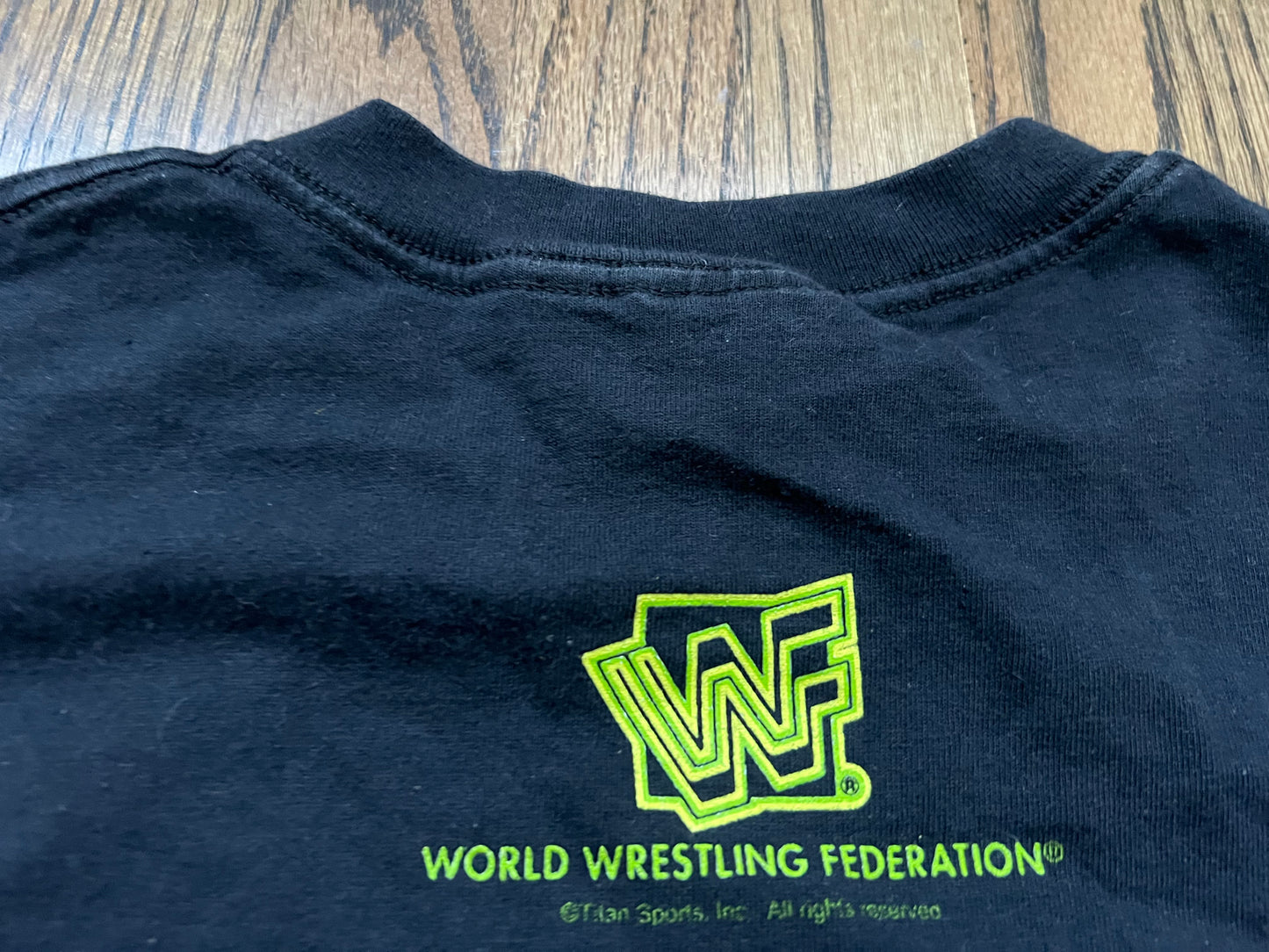 1997 WWF Headbangers shirt featuring Mosh and Thrasher