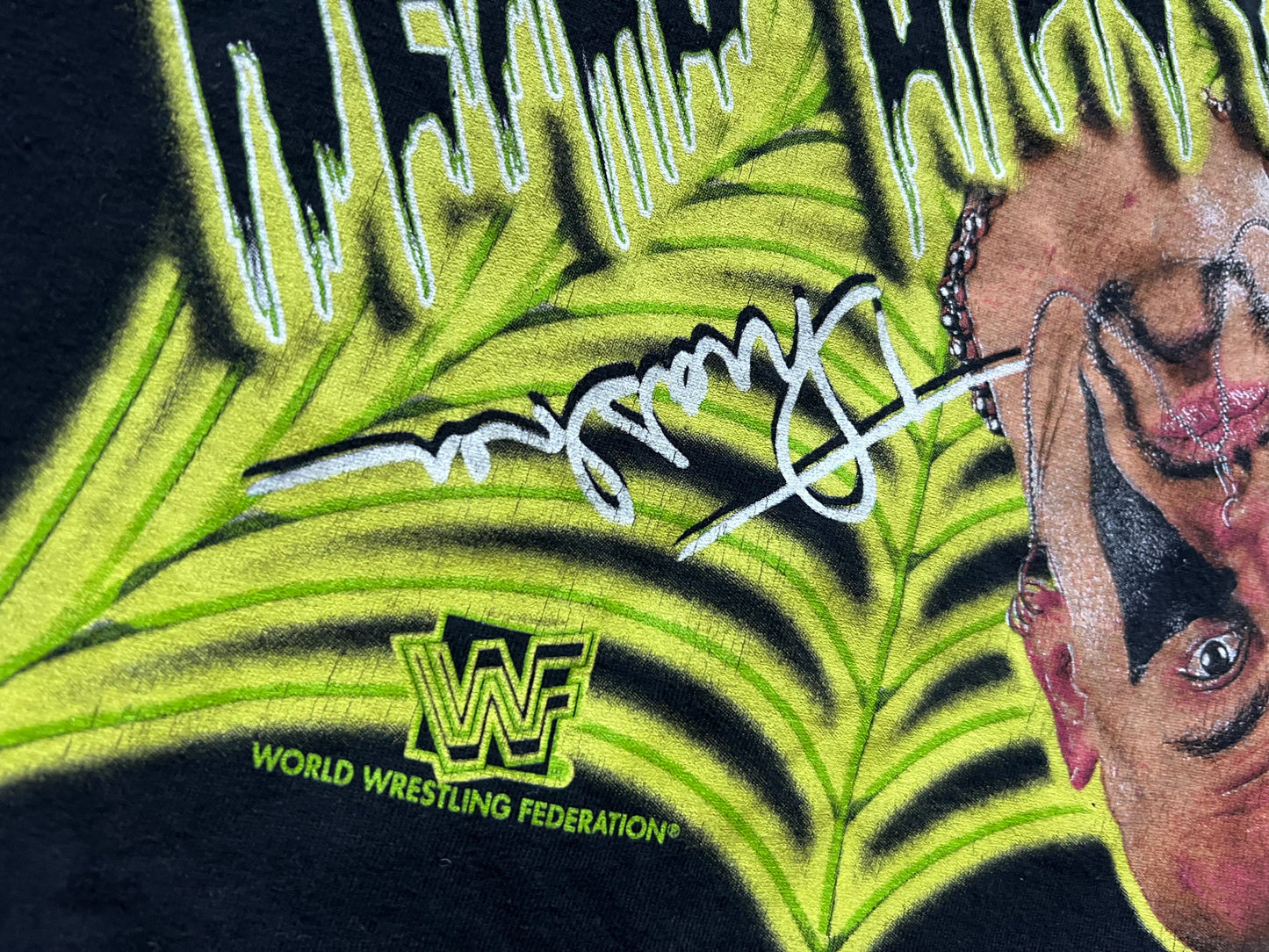 1997 WWF Headbangers shirt featuring Mosh and Thrasher
