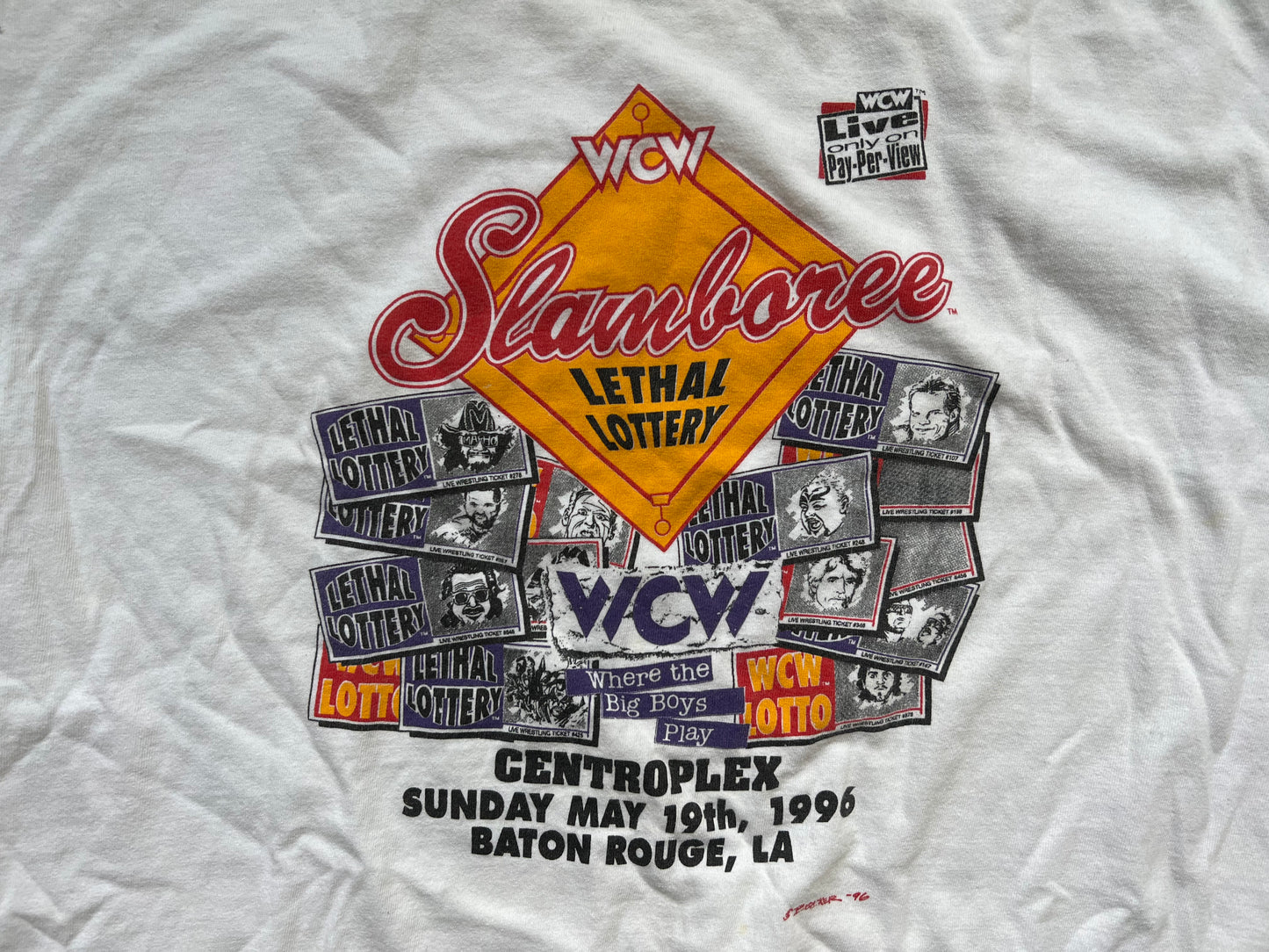 1996 WCW Slamboree shirt