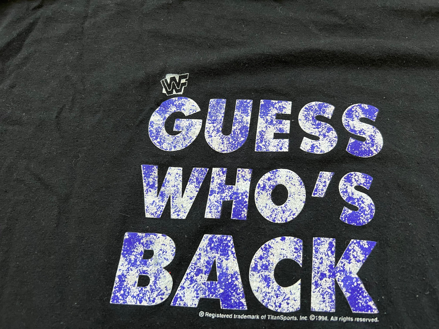 1994 WWF Undertaker “Guess Who’s Back” two sided shirt