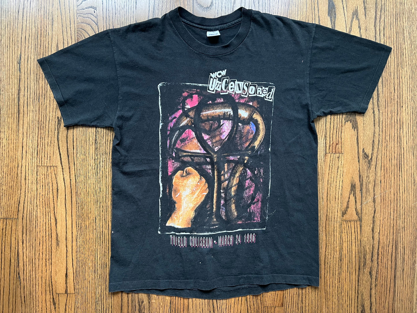 1996 WCW Uncensored two sided shirt