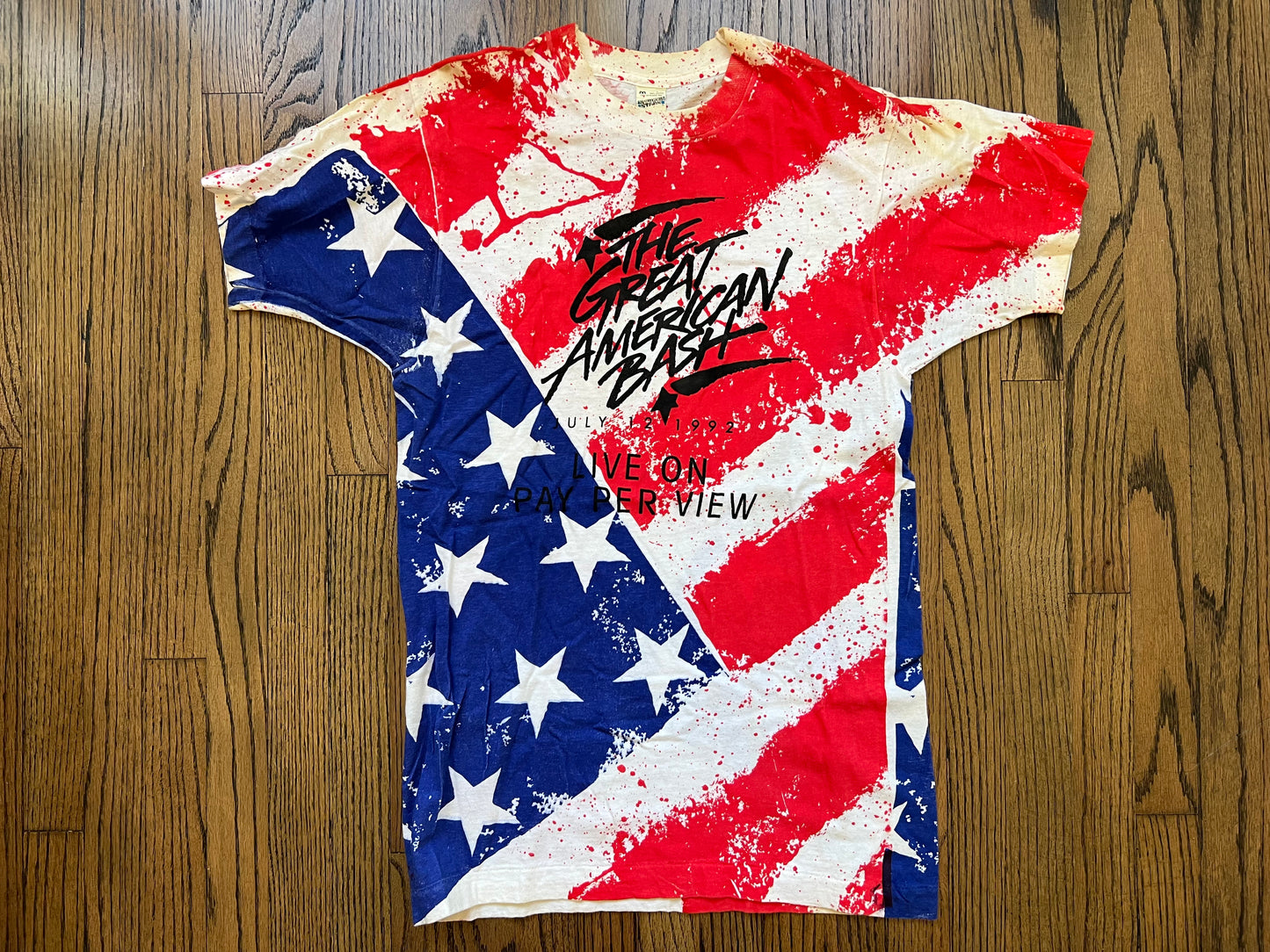 1992 WCW Great American Bash all over print shirt