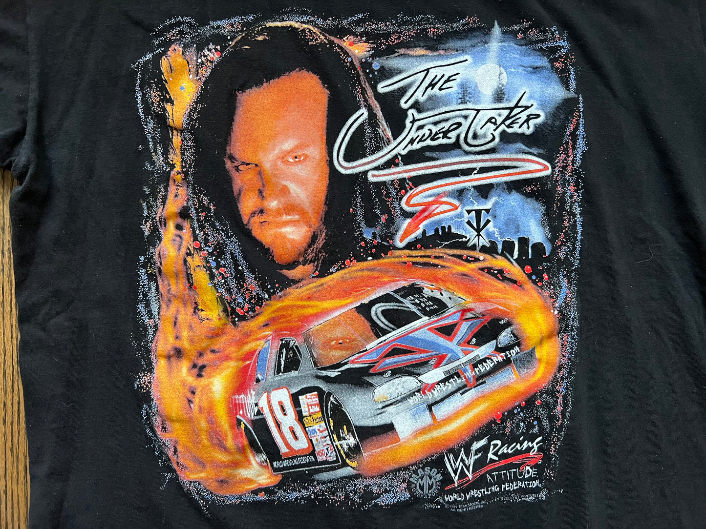 1999 WWF Racing Undertaker shirt