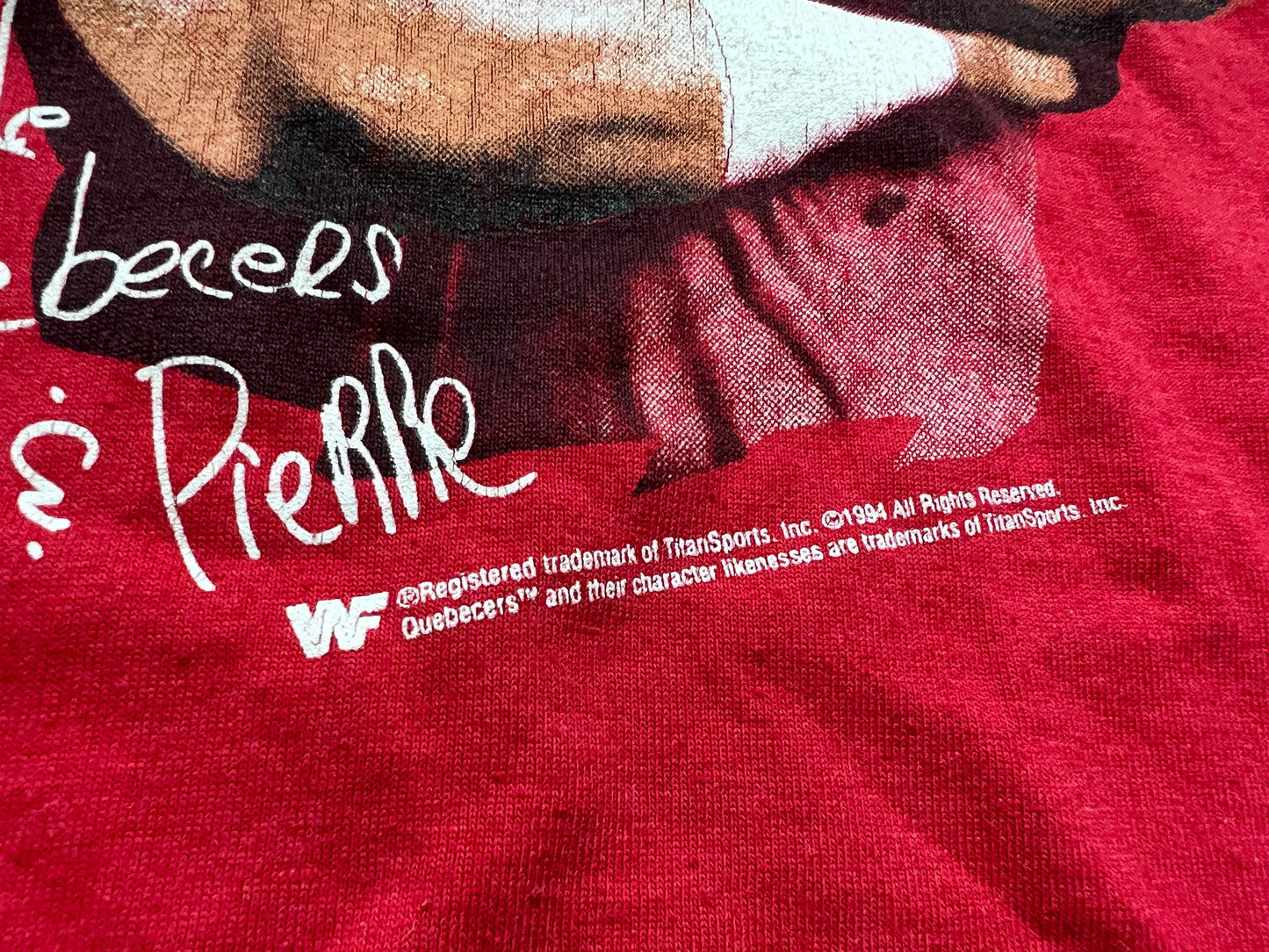 1994 WWF Quebecers shirt signed by Jacques and Pierre