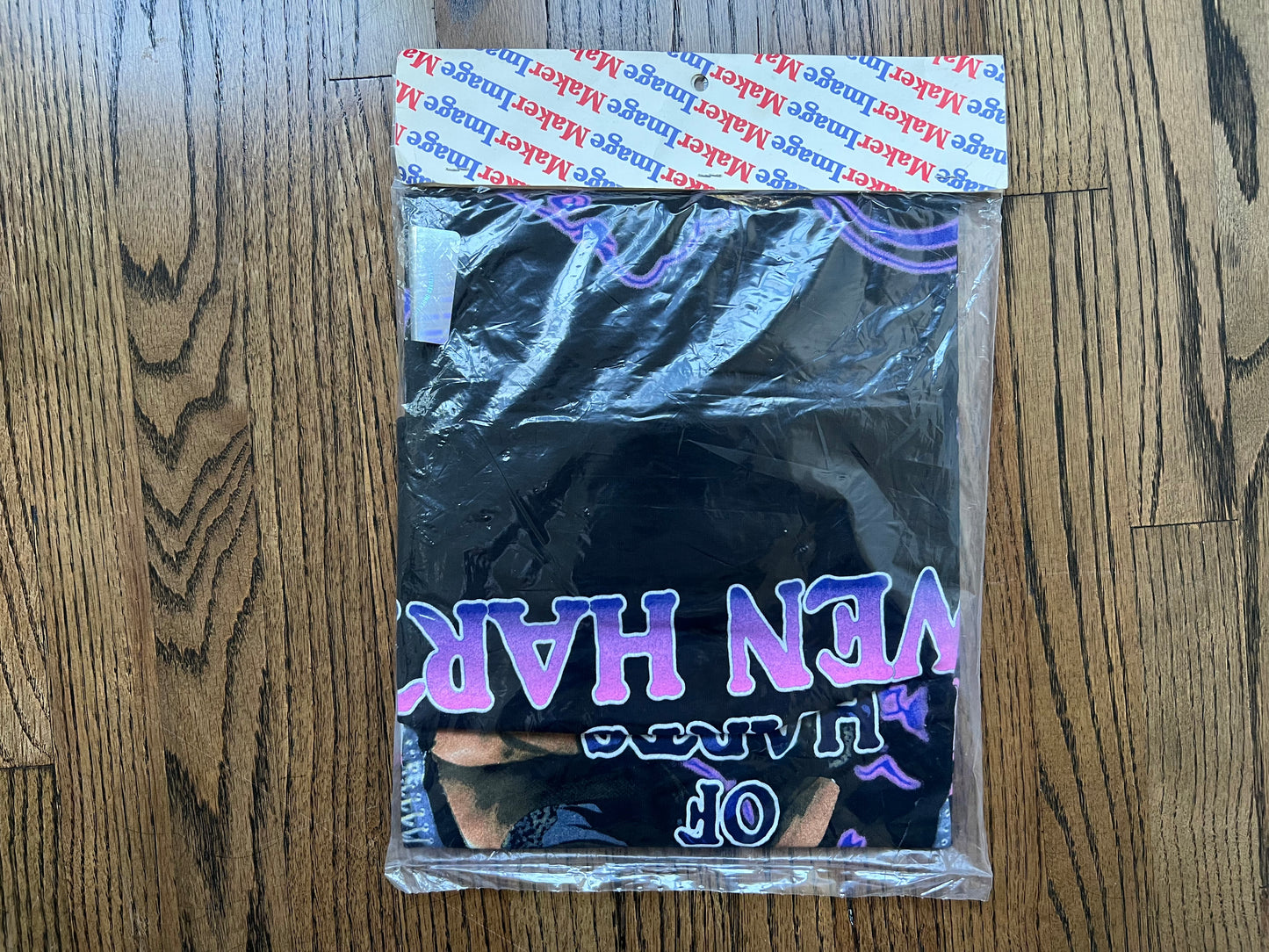 1996 WWF “The King of Harts” Owen Hart shirt in original packaging, fully sealed