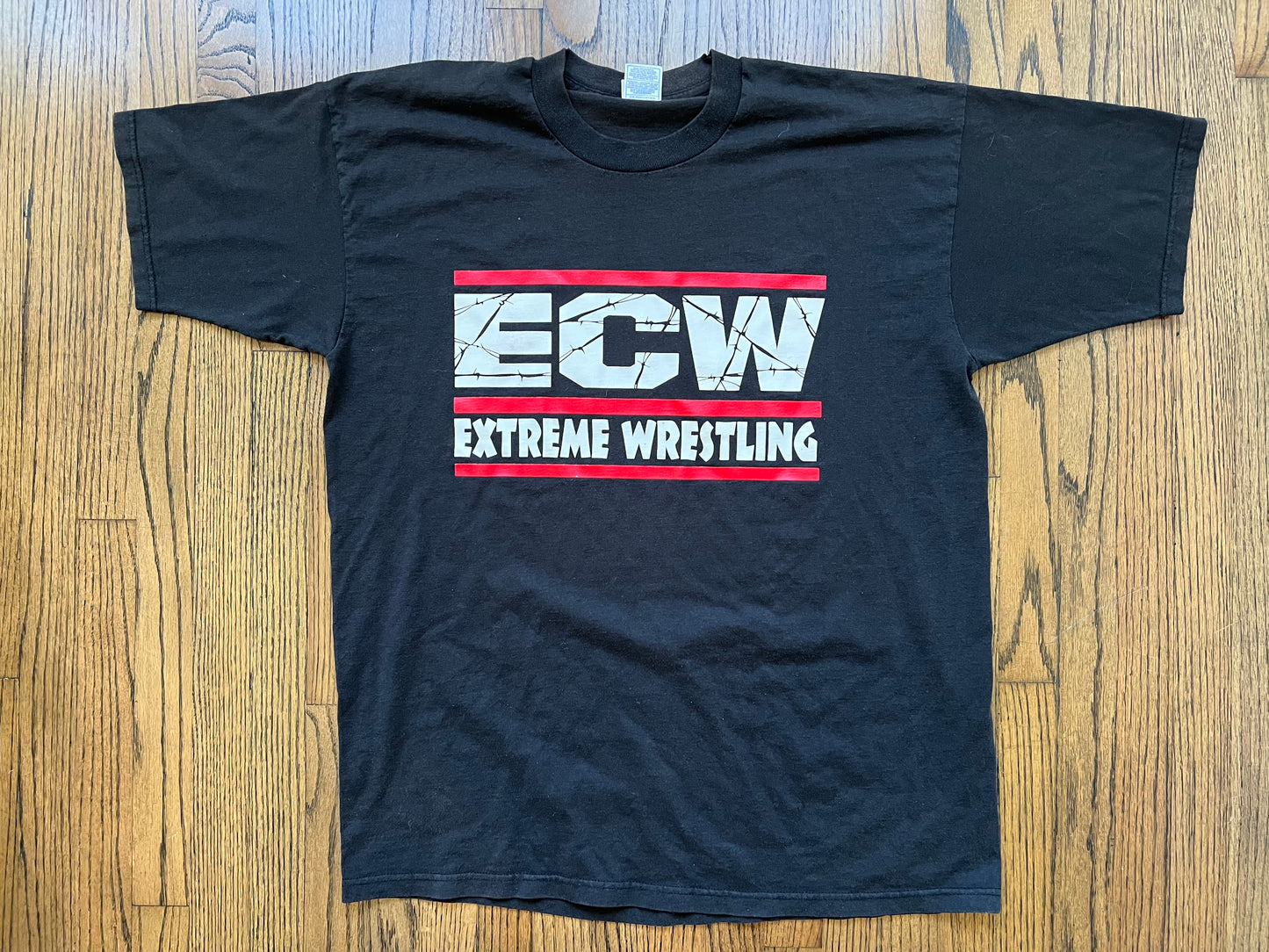 1995 ECW “Extreme Wrestling” / “Our Big Boys Kick Ass!!!” two sided shirt