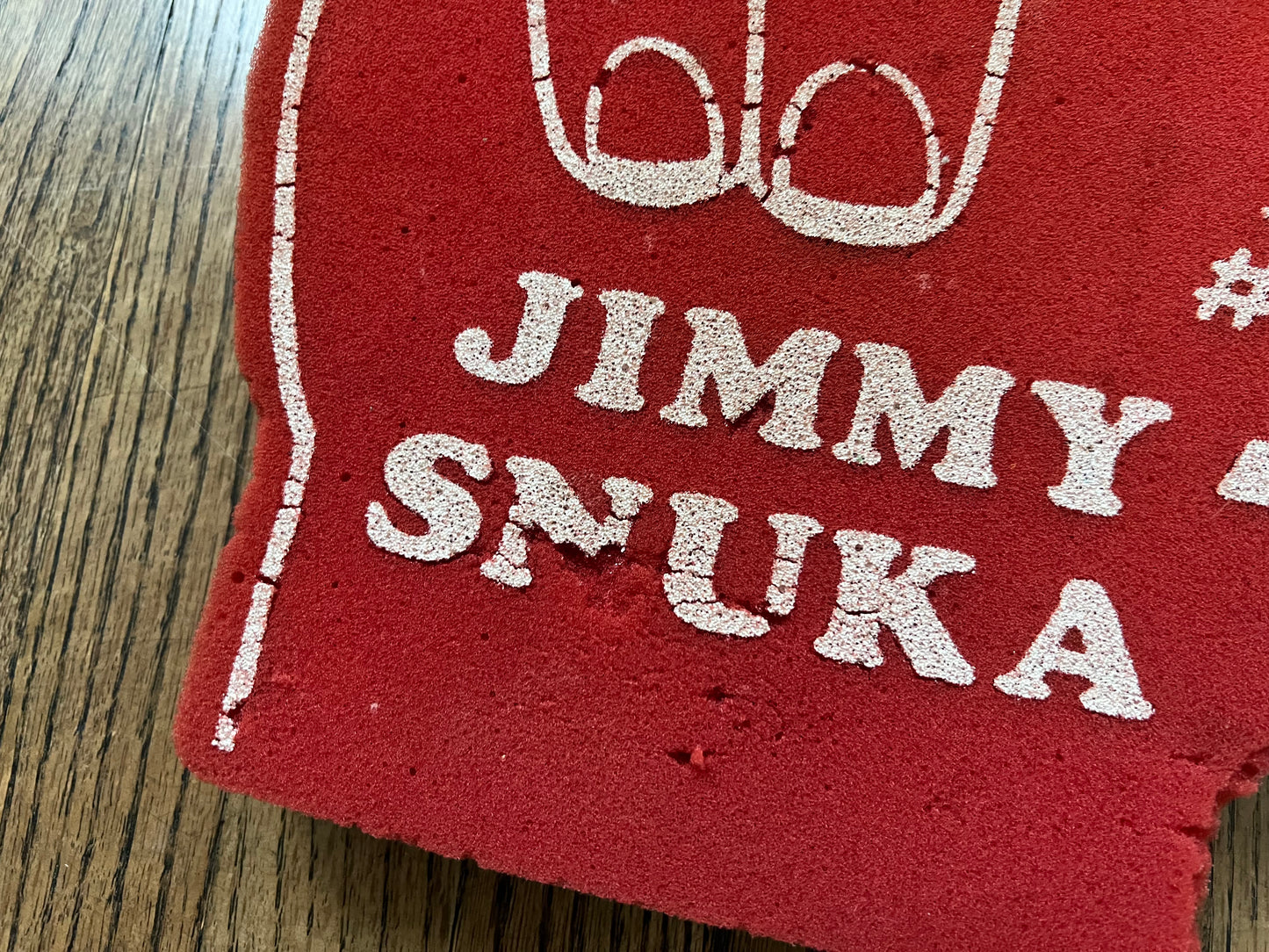 1984 WWF Jimmy “SUPERFLY” Snuka foam hand