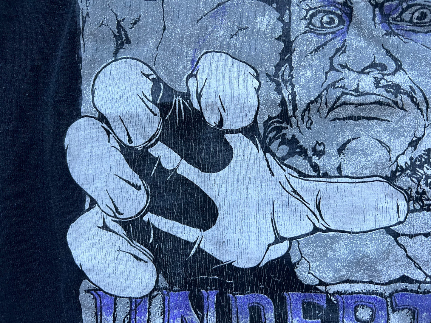 1992 WWF Undertaker 3D hand shirt